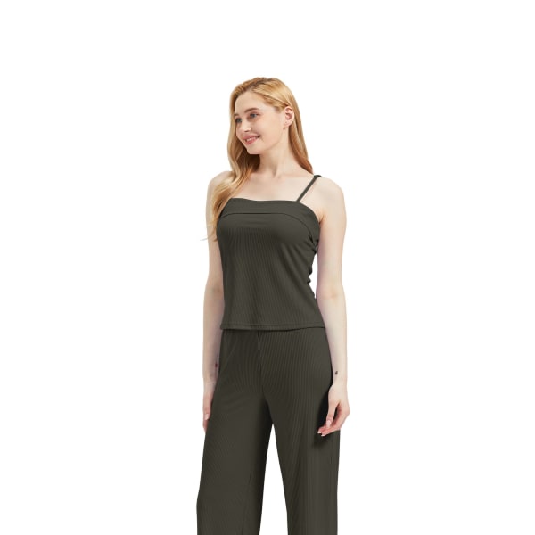 RAIKOU pyjamas, lång (3 st, 1 st) i klassisk form med fint randigt mönster,  svart, stl. L f371 | Fyndiq