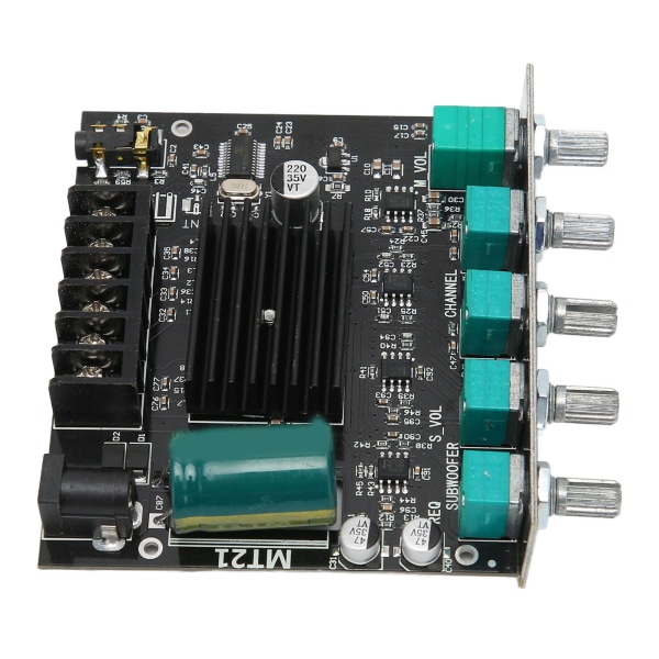 ZKMT21 BT forstærkerkort High Power Sound Stereo DC1224V Digital Power Amplifier Board til 15100W 48Ω højttalere