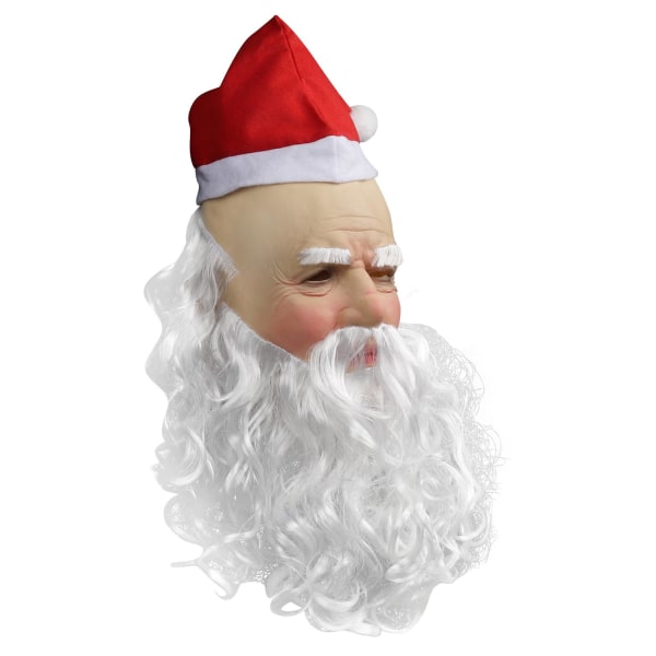 Julenissen hodeplagg Julefest dekorasjon ferie myk lateks hodeplagg for voksne Julegaver Cospaly rekvisitter