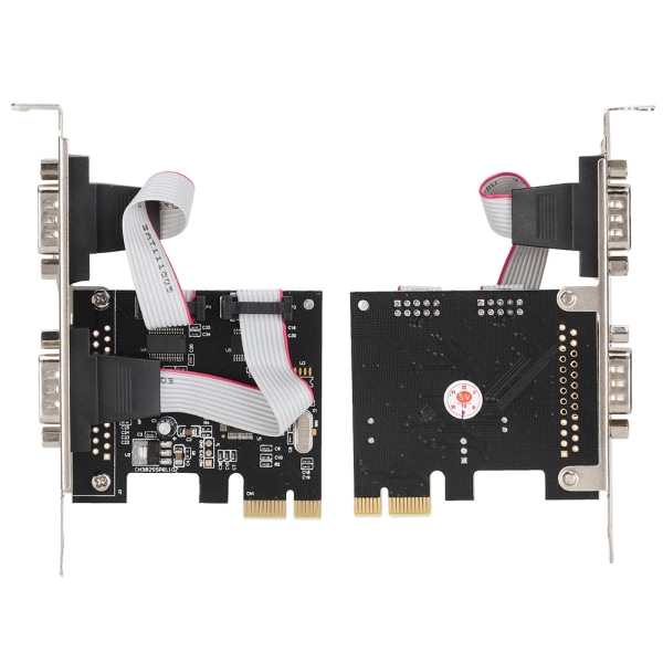 PCI-E PCI Express till Dual Serial DB9 RS232 2-portars styradapterkort