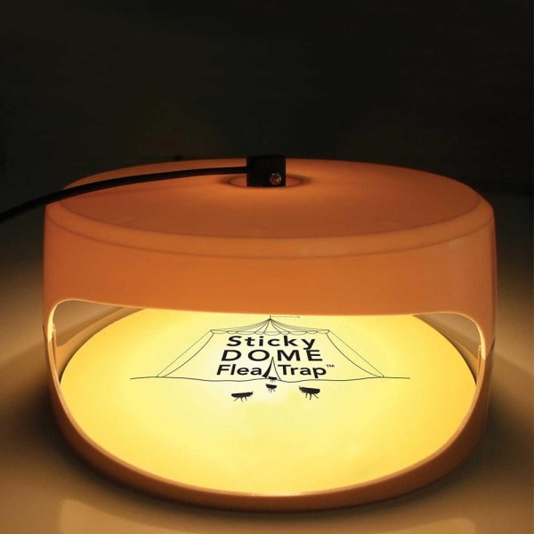 Elektrisk Sticky Loppedræber Runde Fluer Trap Lampe Ikke giftig Loppefælde til hjemmet