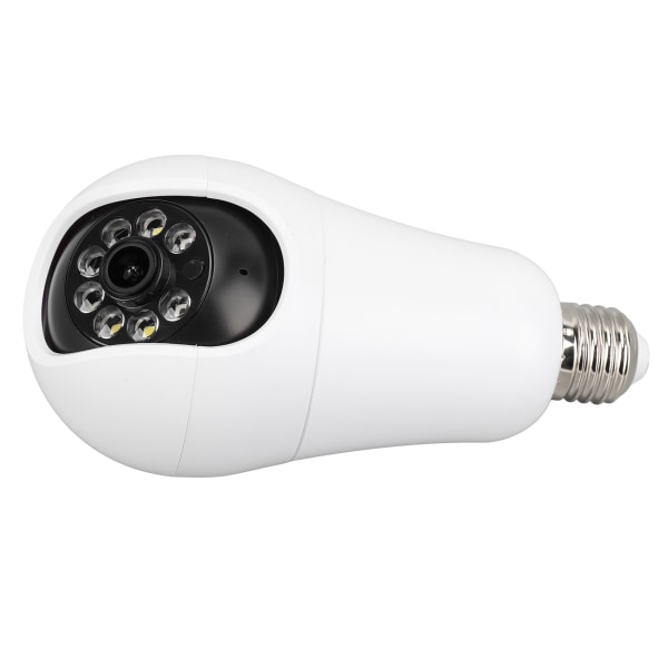 1080P lyspære sikkerhedskamera med E27-fatning Farverigt infrarødt 5GHz trådløst WiFi-kamera til hjemmeovervågning 110‑240V