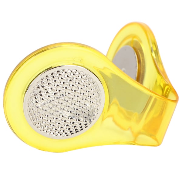 Multifunktionellt magnetiskt golfbollsmärke i rostfritt stål med hattklämma Golfertillbehör (gul)