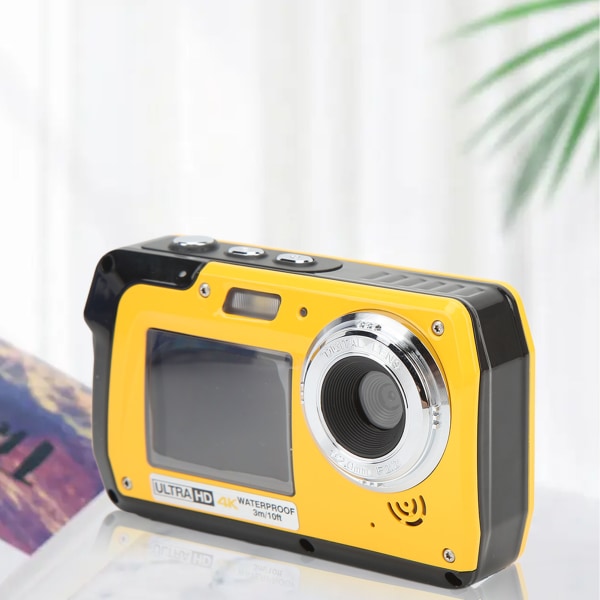 4K 56 MP digitalkamera med dobbel skjerm 18X digital zoom 10 fot vanntett undervannsvideokamera for utendørs