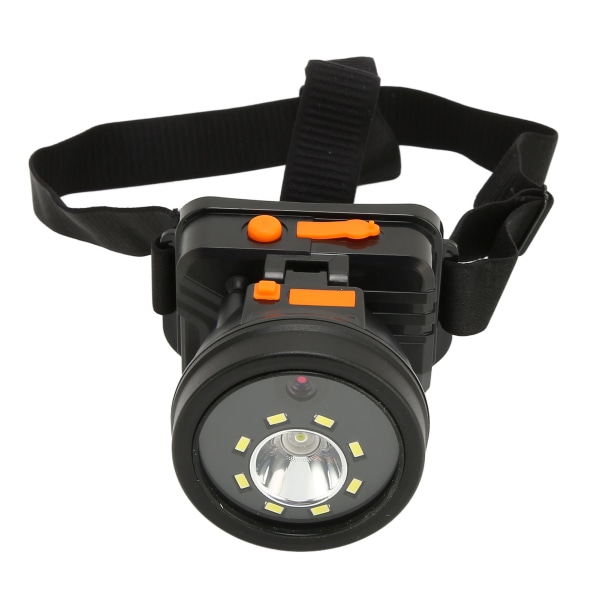 Pannlampa kamera 1080P justerbar IPX4 vattentät uppladdningsbar handsfree huvudmonterad kamera med ficklampa för utomhus svart
