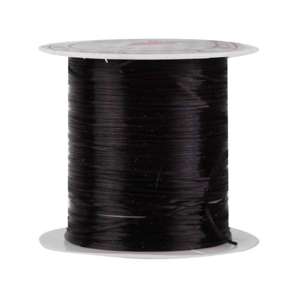 5 Rolls Crystal Line Helmet String Wire korumateriaali Joustava lanka koruille Tee itse (musta)