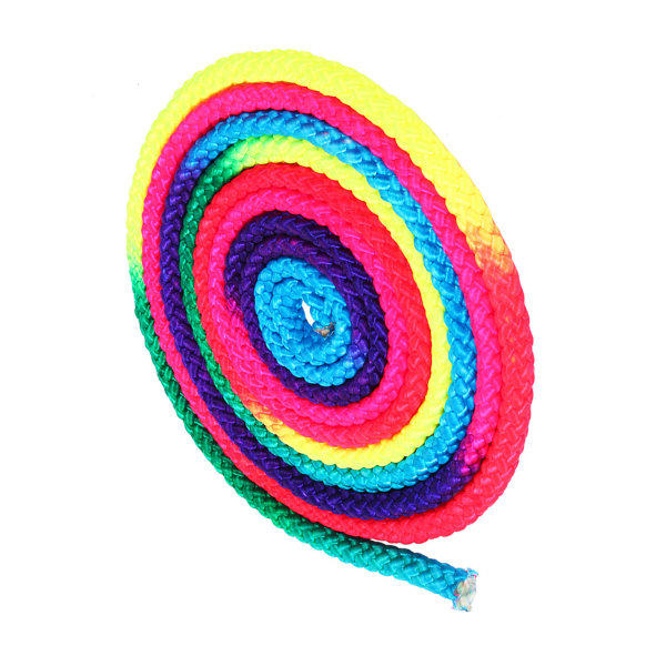 Rainbow Color Rytmisk Gymnastik Rope Solid Competition Arts Training Rope