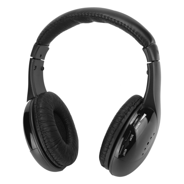 5 i 1 FM trådløst headset Indbygget mikrofon øretelefon headset med opladningsstander