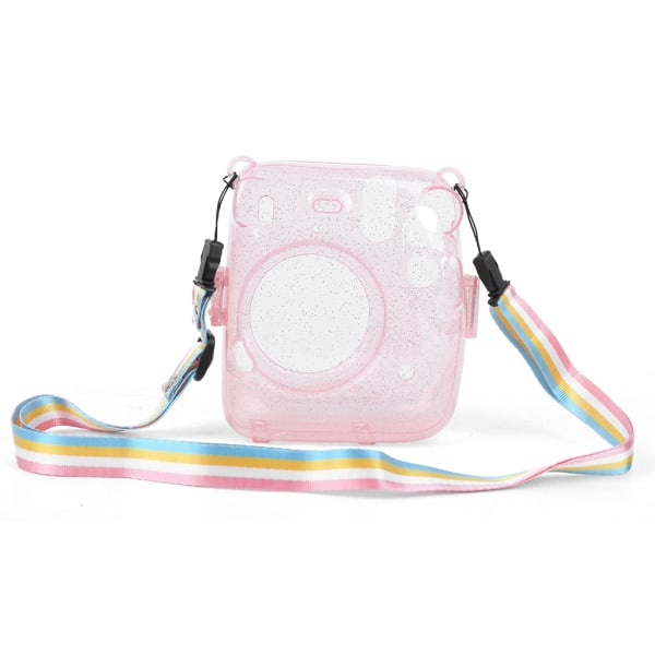PVC-kamerabeskyttelsesdeksel skall Ripesikkert antifall for Instant Camera mini11 (rosa)