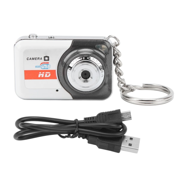 Mini-tommelkamera HD-video Ta bilder Utsøkt personlighet Mote Mini DV-kamera Sølvgrå