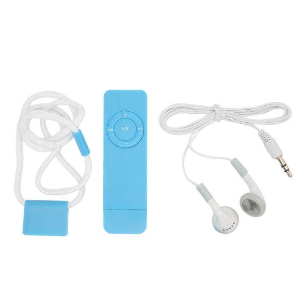 MP3-afspiller Understøttelse af tabsfri lyd Op til 64 GB minimusikafspiller til studerende, der kører rejseblåt