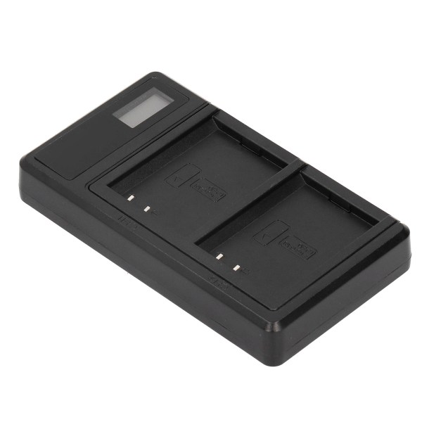 Bærbar kamerabatterioplader til LPE10 USB-kamera dobbeltoplader med LCD-skærm