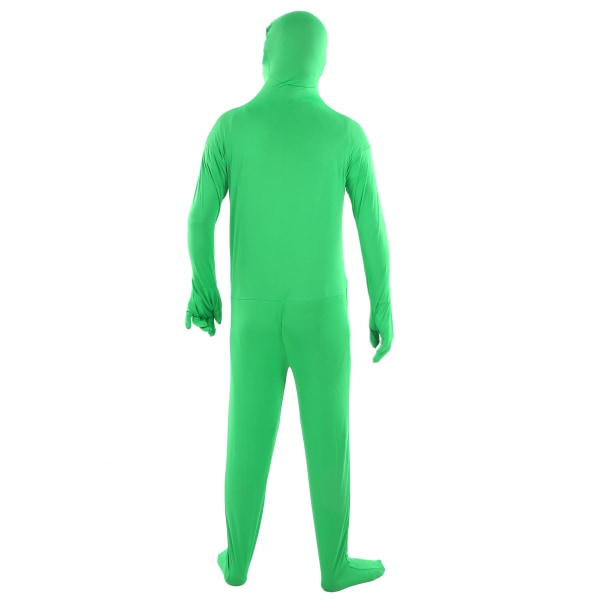 Fotografering Grøn Chromakey-bodysuit Unisex-stræk Voksenkostume Forsvindende mand til fotografering 180 cm