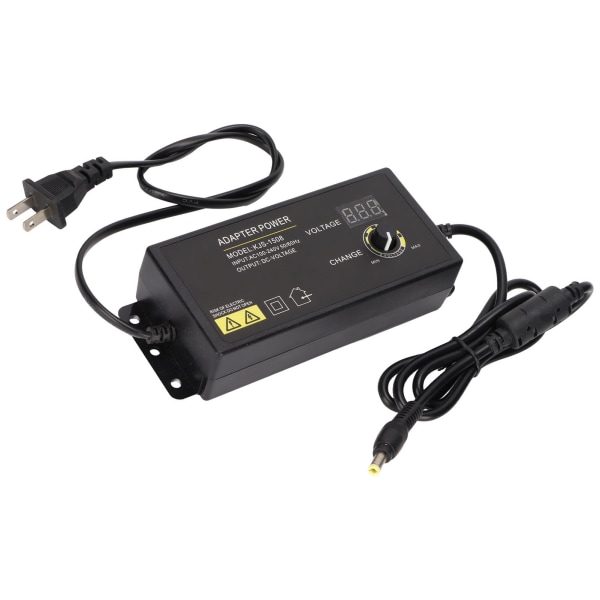 Strømadapter 120W 5A 3‑24V LED digital skjerm Justerbar spenningshastighet StrømforsyningUS-plugg