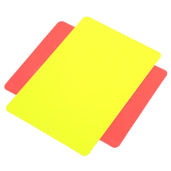 Jalkapallon punaiset ja keltaiset kortit Ennätysjalkapallopelien erotuomarityökalut