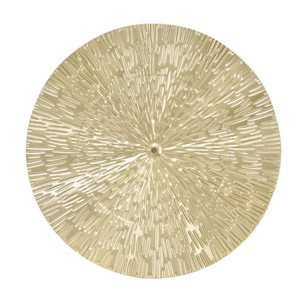 Rund väggkonstdekor Elegant stil järnmaterial 24,5 cm/9,6 tum delikat struktur Utseende Gyllene oregelbunden cirkel