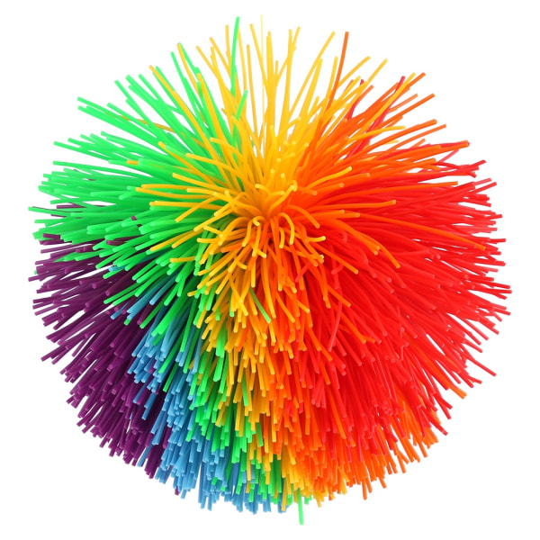 Silikonkonstruksjon Stress Relief Rainbow Fargerik Sensory Toy Ball Form