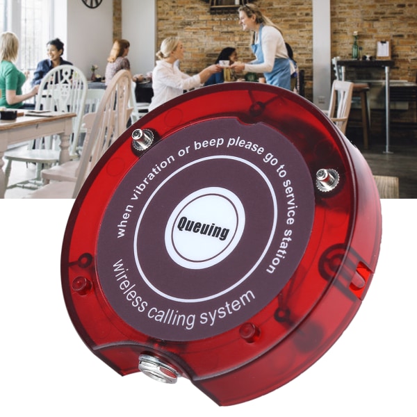 SU‑668 Wireless Queue Calling System Personsøkeradapter Ladebase for restaurant 110-240V EU Plug Prize UE