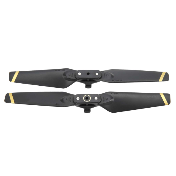 2 stk Propell for DJI Spark Drone Quick Release Folding Blades 4730F Rekvisitter Reservedeler Black Gold Edge