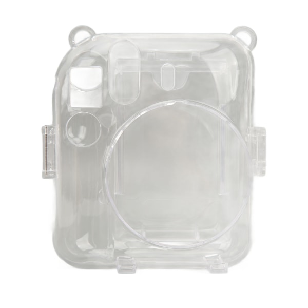 Instant Camera Case Kit Skulderstropp klistremerke Kameraveske Slitesterk kamerabeskyttende gjennomsiktig veske for Instax Mini 12 Green