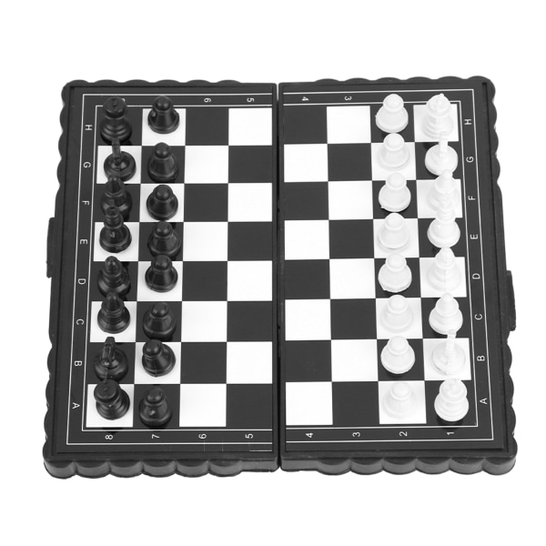 Kannettava muovinen taitettava shakkilauta magneettinen set peli juhliin perheaktiviteetteihin