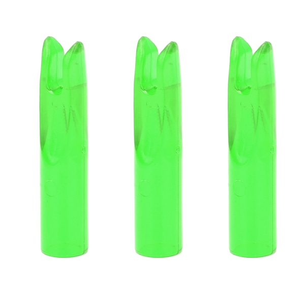 50 stk Bærbar plastbuepil Nockindsats Halebueskydningstilbehør til 6 mm skaftgrønt