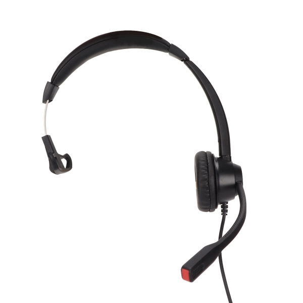 Telefon Headset Højttaler Lydstyrke Justering Mikrofon Mute Monaural RJ9 Business Headset Sort