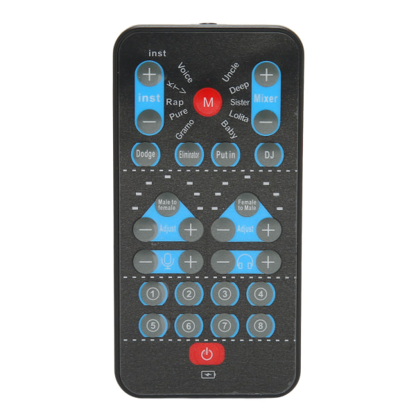 Mini Voice Changer Støtte Multi Language Lydkort Stemmeveksler med 8 lydeffekter for mobiltelefondatamaskin