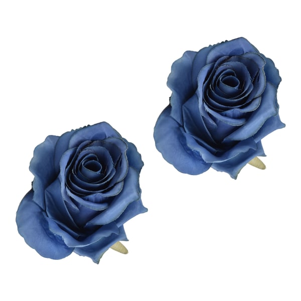2st emulerande servettring träbordsbord blå enkel blomma servettring för hemhotell festRose blomma