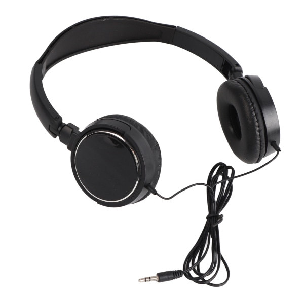 Vikbara kompakta trådbundna headset Stereo HiFi Musikhörlurar