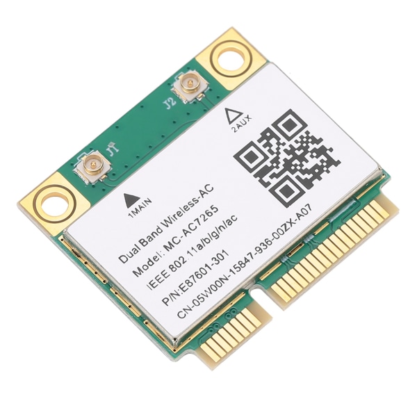Nettverkskort Mini PCIE Gigabit DualBand for Bluetooth 4.2 trådløs Wifi MCAC7265