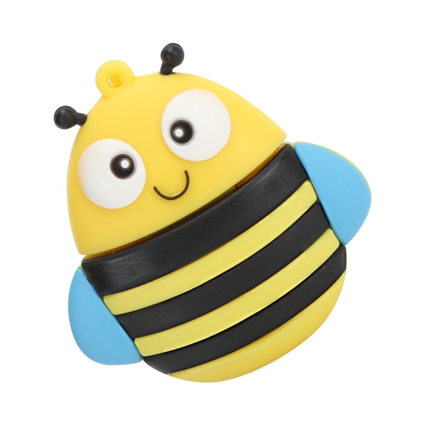 DK Memory Stick USB -minne Pendrive Presentdatalagring Cartoon 3D Bee Model Yellow16GB