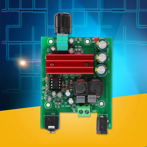 TPA3116 D2 8-25VDC 100W Mono Power Subwoofer Digital förstärkarkortmodul med NE5532 OPAMP