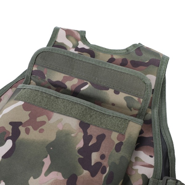 Børnevest Militær Camouflage Vest til udendørs spil (Camouflage Farve S)