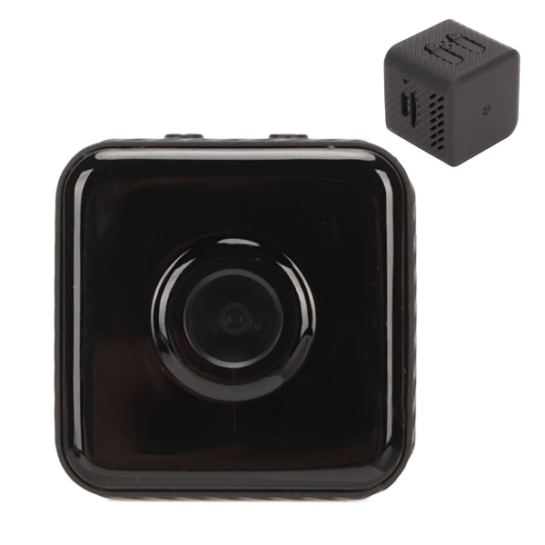 Mini sikkerhetskamera 1080P vidvinkel infrarød nattsyn bevegelsesdeteksjon Trådløst innendørs kamera for hjemmefamilien