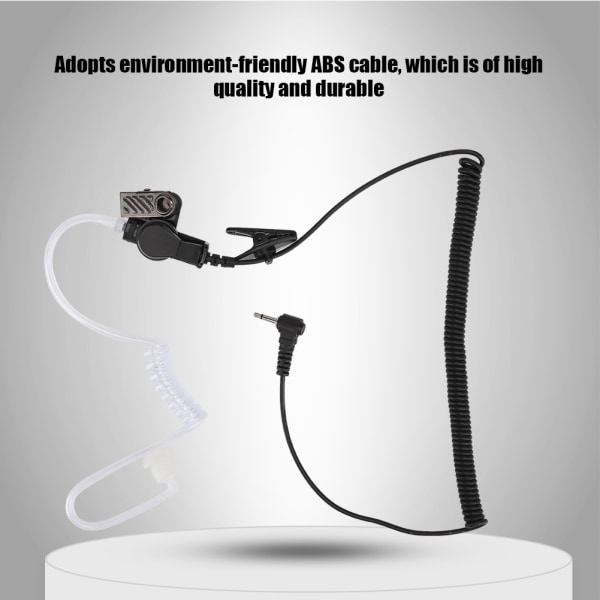 2,5 mm Air Acoustic Sound Tube -kuulokkeet, jotka kuuntelevat vain radiopuhelimen kuuloke