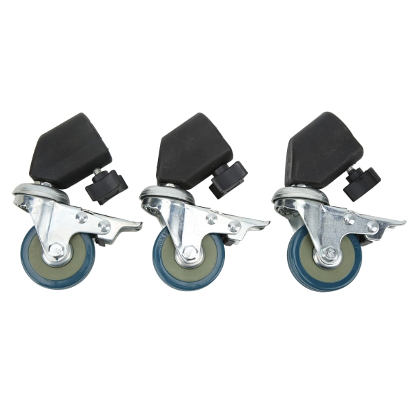 3 stk 22 mm drejelige hjulsæt til fotografering Lysstativ Studio Foto Videooptagelse Låsehjulsæt med bremse
