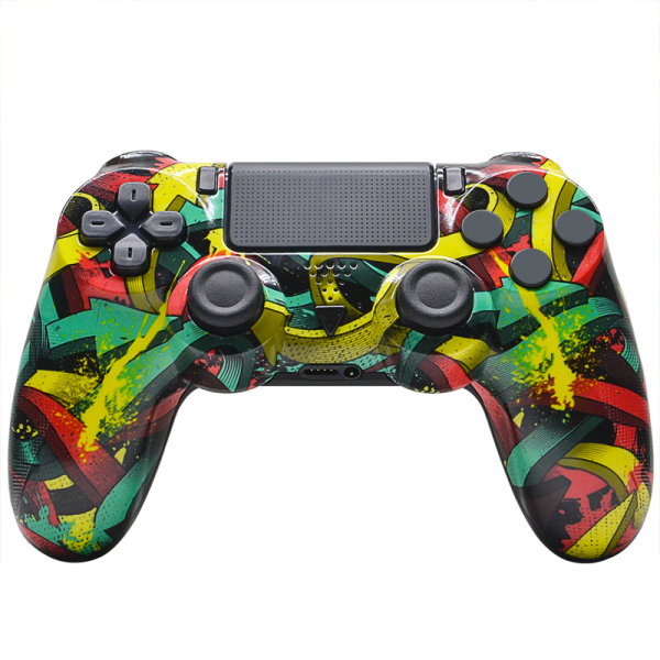PS4 Water Transfer Printing Bluetooth Trådløs Vibration Multifunktions Controller Arrow Style