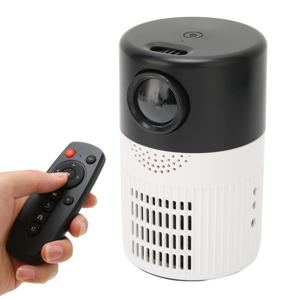 Miniprojektori HD 1080P Kannettava Cinematic Sound Dual Fan Cooling Movie Projector DVD 100V-240V Black White AU Plug