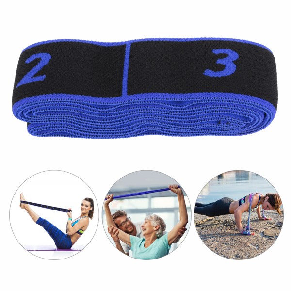 Fitness elastikbånd modstandsbælte yogaslynge træningstilbehør til træning (blå)