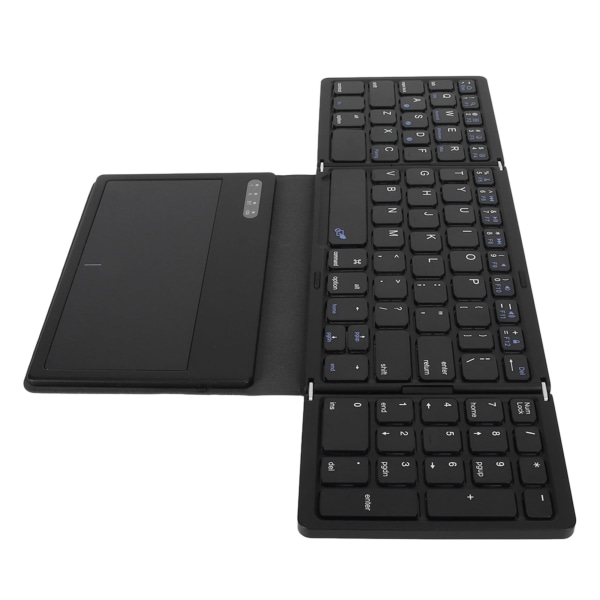 Sammenleggbart Bluetooth-tastatur med lav latens Bluetooth 5.1-tastatur i full størrelse med stor styreflate for IOS for Android for Windows