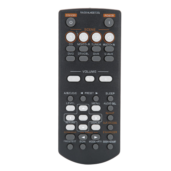 ABS Black Durable DVD Video Controller Ersättningstillbehör för fjärrkontroll för Yamaha RAV28