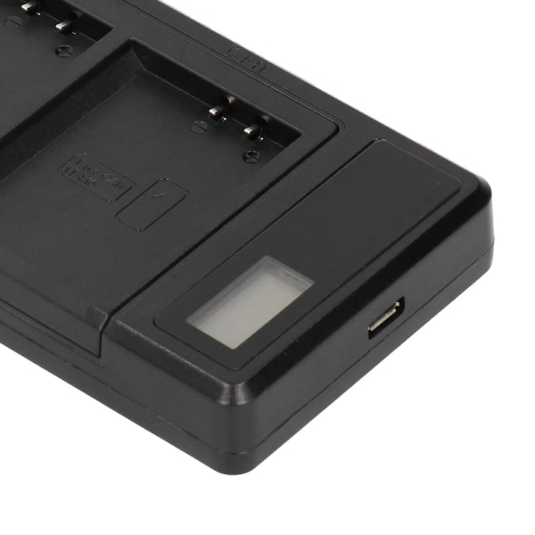 Bærbar kamerabatterilader for LPE10 USB-kamera dobbel lader med LCD-skjerm