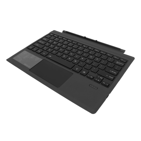 För Surface Pro Type Cover Tangentbord Bärbart 7-färgs bakgrundsbelysning USB C Uppladdningsbart Svart Trådlöst BT-tangentbord med pekplatta