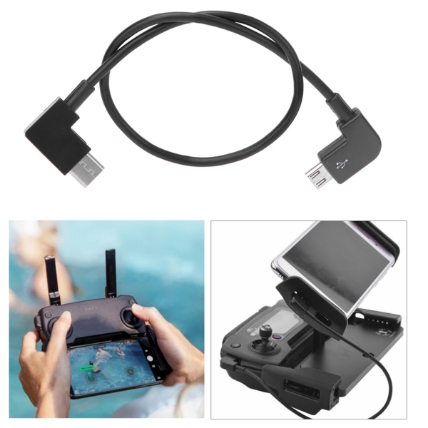 Mikro- USB -kabel RC reservdelsbytestillbehör Passar för MAVIC MINI- drone(MicroUSB till TypeC-gränssnitt)
