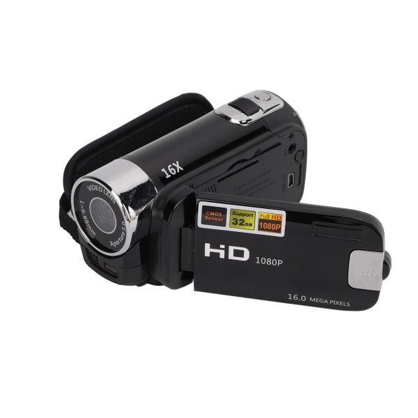 Videokamera Videokamera Full HD 4K 48MP kamerainspelare 270° rotation 2,7 tums färgskärm 16X zoom digitala videokameror