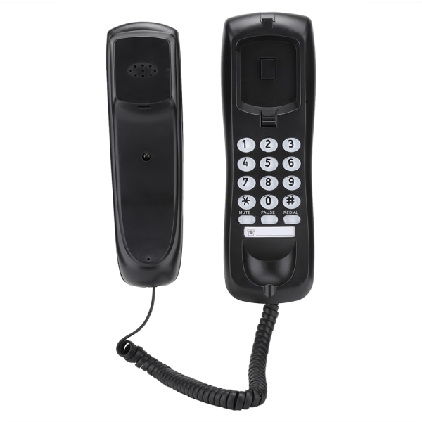 KX T628 Sort til engelsk kablet skrivebordsvægtelefon Fastnettelefon til hjemmekontor