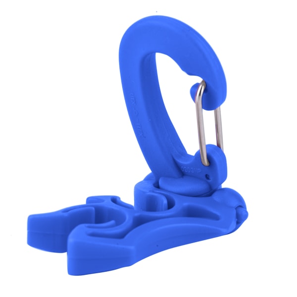 Sukellus kaksinkertainen BCD-letkun pidikepidikkeen säätimen pidike solkikoukku snorklausta varten (sininen)