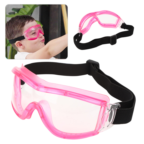 Barn Vernebriller AntiSpittle Kid Antifog Gjennomsiktige utendørs beskyttelsesbriller (rosa)