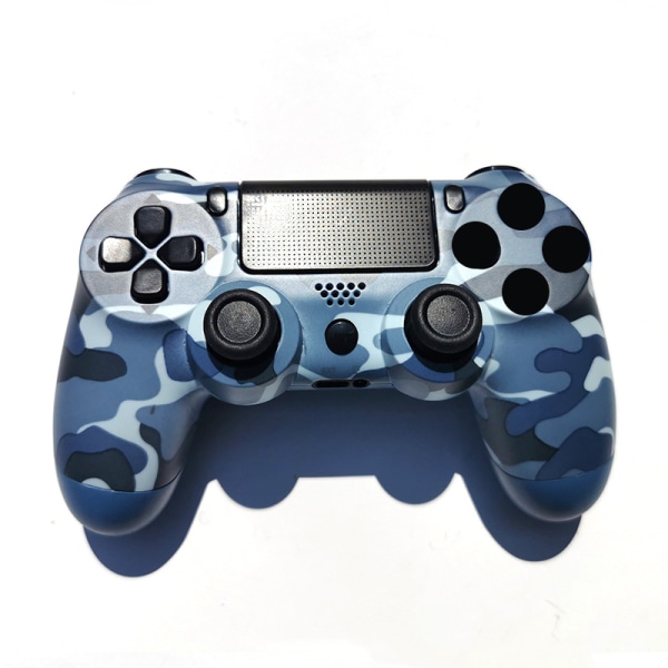 Trådlös Bluetooth spelkontroll för PS4, sexaxligt gyroskop - Kamouflageblå
